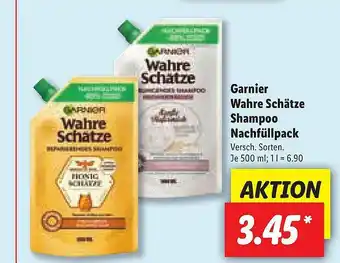 Lidl Garnier Wahre Schätze Shampoo Nachfüllpack Angebot
