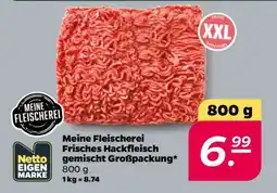 NETTO Meine Fleischerei Frisches Hackfleisch gemischt Großpackung Angebot