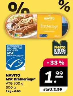 NETTO NAVITO MSC Bratheringe Angebot