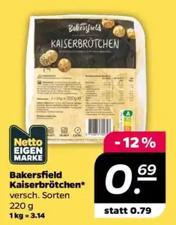 NETTO Bakersfield Kaiserbrötchen Angebot