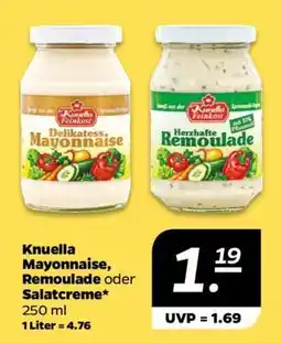 NETTO Knuella Mayonnaise, Remoulade oder Salatcreme Angebot
