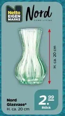 NETTO Nord Glasvase Angebot