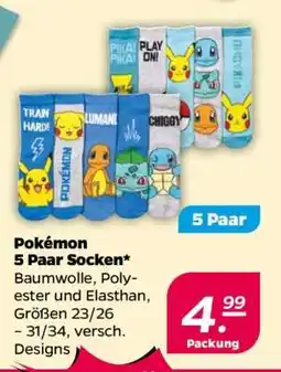 NETTO Pokémon 5 Paar Socken Angebot