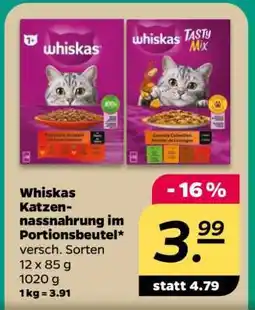 NETTO Whiskas Katzennassnahrung im Portionsbeutel Angebot