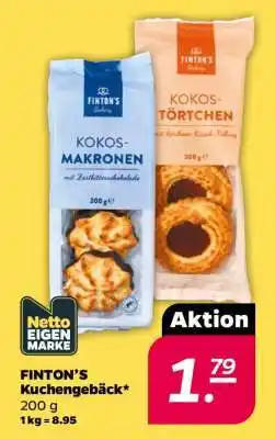 NETTO FINTON'S Kuchengebäck Angebot