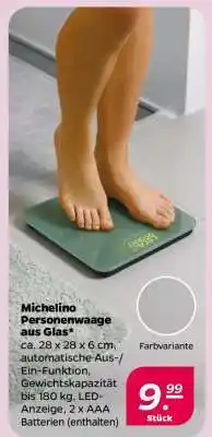 NETTO Michelino Personenwaage aus Glas Angebot