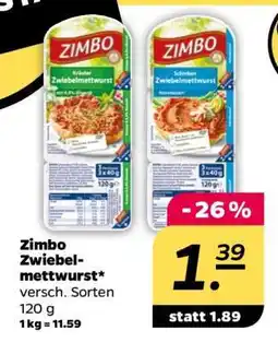 NETTO Zimbo Zwiebelmettwurst Angebot