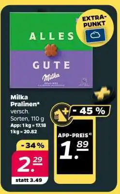 NETTO Milka Pralinen Angebot