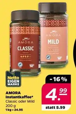 NETTO AMORA Instantkaffee Angebot