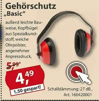 Sonderpreis Baumarkt Gehörschutz „basic” Angebot