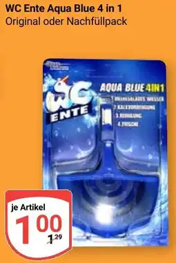 Globus WC Ente Aqua Blue 4 in 1 Angebot