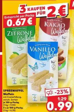Kaufland SPREEWAFFEL Waffeln Angebot