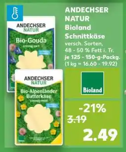 Kaufland ANDECHSER NATUR Bioland Schnittkäse Angebot