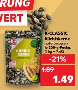 Kaufland K-CLASSIC Kürbiskerne Angebot