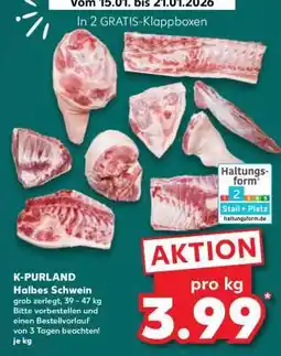 Kaufland K-PURLAND Halbes Schwein Angebot