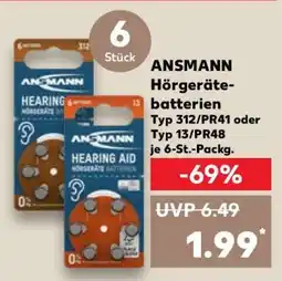 Kaufland ANSMANN Hörgerätebatterien Angebot