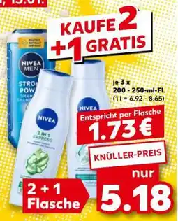 Kaufland NIVEA 2 IN 1 EXPRESS Angebot