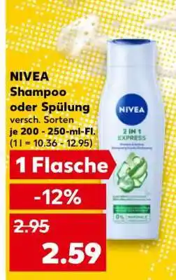 Kaufland NIVEA Shampoo oder Spülung Angebot