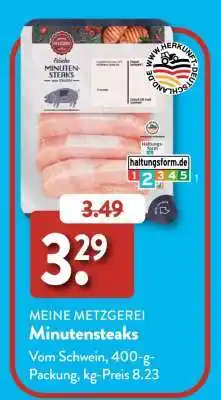 Aldi Süd Minutensteaks Angebot