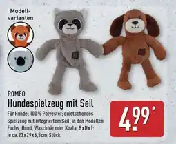 Aldi Nord ROMEO Hundespielzeug mit Seil Angebot