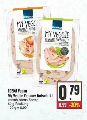 Edeka Edeka Vegan My Veggi Veganer Aufschnitt Angebot