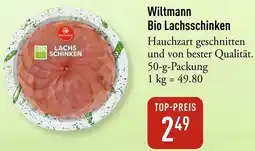 Galeria Markthalle Wiltmann Bio Lachsschinken Angebot