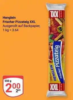 Globus Henglein Frischer Pizzateig XXL Angebot