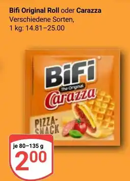 Globus Bifi Original Roll oder Carazza Angebot
