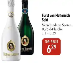 Galeria Markthalle Fürst von Metternich Sekt Angebot