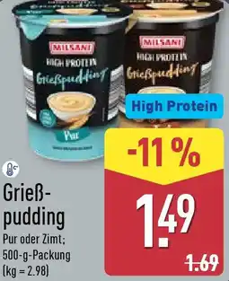 Aldi Nord MILSANI Grießpudding Angebot