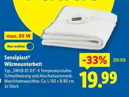Lidl Sensiplast wärmeunterbett Angebot