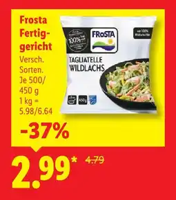 Lidl Frosta fertiggericht tagliatelle wildlachs Angebot