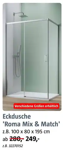 Bauhaus Eckdusche 'roma mix & match' Angebot