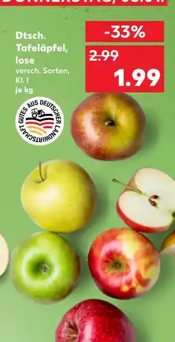Kaufland Dtsch. tafeläpfel, lose Angebot
