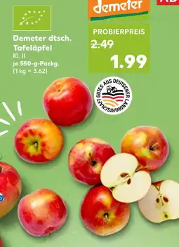 Kaufland Demeter dtsch. tafeläpfel Angebot