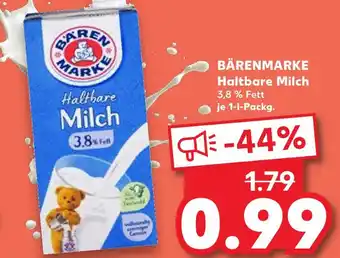 Kaufland Bärenmarke haltbare milch Angebot