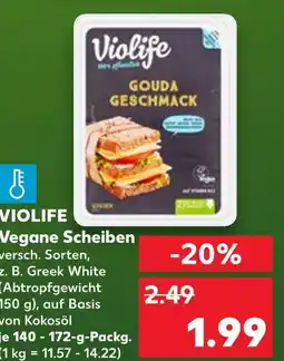 Kaufland Violife vegane scheiben Angebot