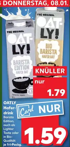 Kaufland Oatly barista edition haferdrink Angebot