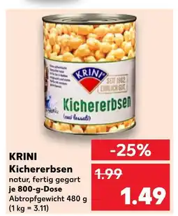 Kaufland Krini kichererbsen Angebot