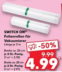 Kaufland Switch on folienrollen für vakuumierer Angebot