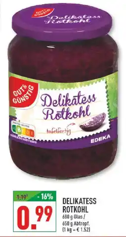 Marktkauf Edeka delikatess rotkohl Angebot