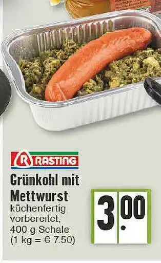 Edeka Rasting Grünkohl Mit Mettwurst Angebot