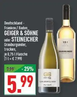 Marktkauf Geiger & söhne grauburgunder trocken Angebot