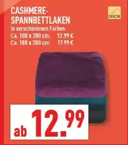 Marktkauf Cashmere-spannbettlaken Angebot
