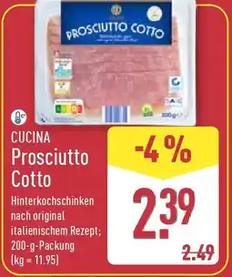 Aldi Nord CUCINA Prosciutto Cotto Angebot