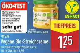 Aldi Nord MYVAY Vegane Bio-Streichcreme Angebot