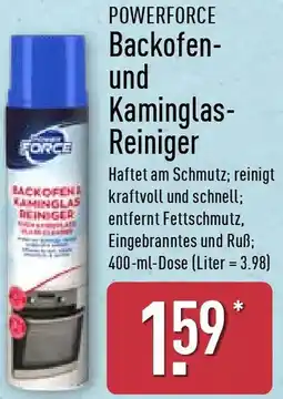 Aldi Nord POWERFORCE Backofen- und Kaminglas Reiniger Angebot