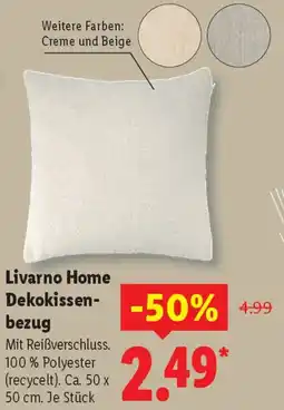 Lidl Livarno Home Dekokissenbezug Angebot