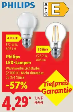 Lidl Philips LED-Lampen Angebot