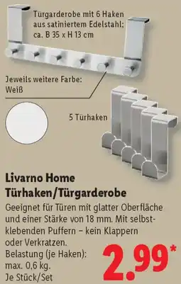 Lidl Livarno Home Türhaken/Türgarderobe Angebot